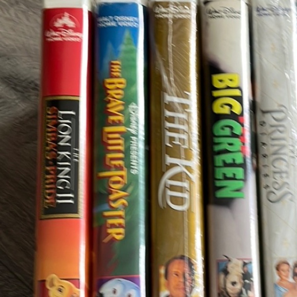 Disneys* VHS * Vintage * 90s VHS Movie Original Release 5pc total ⭐️Qty2-NEW